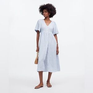 Cassie Button Front Midi Dress